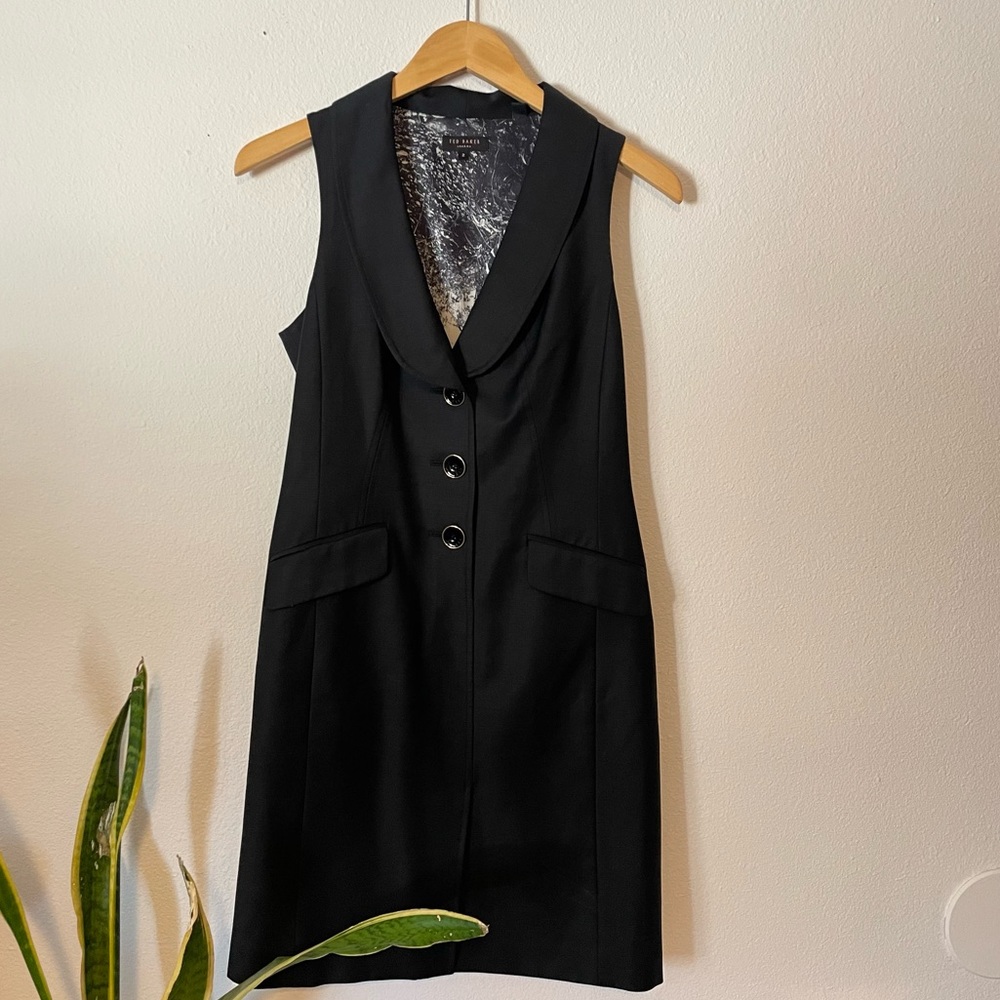 Ted Baker Vest Sleeveless Suit Mini Dress